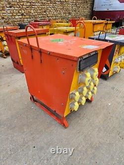 Red 15 KVA 3 Three phase 400 110 volt Electrical site Transformer £250+vat T17