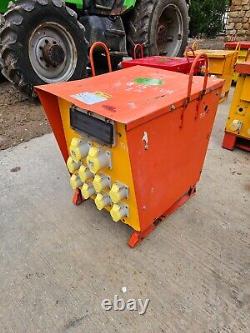 Red 15 KVA 3 Three phase 400 110 volt Electrical site Transformer £250+vat T17