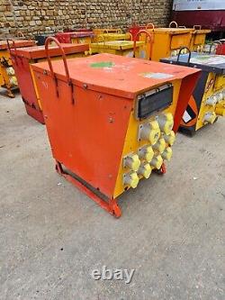 Red 15 KVA 3 Three phase 400 110 volt Electrical site Transformer £250+vat T17