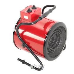 Red Industrial Fan Heater Electric Space Heating Air Blowers Warmer Garage 5/9KW