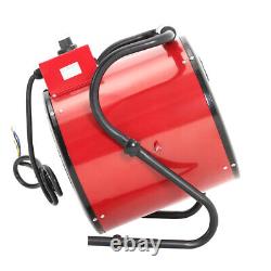 Red Industrial Fan Heater Electric Space Heating Air Blowers Warmer Garage 5/9KW