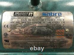 Reliance Electric Motor Sabre, 230/480V, 3 phase, 5HP, 3490 RPM, 184TC Frame