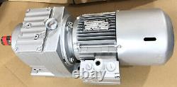SEW Eurodrive 1.1kW 3-Phase Electric Motor Brake Gearbox Straight Drive 24RPM