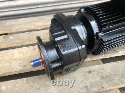 SEW Eurodrive 2.2kW 3-Phase AC Electric Motor Gearbox with Brake 595RPM Reducer