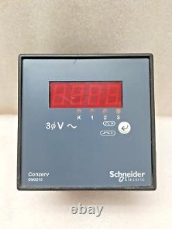 Schneider Electric Conzerv Dm3210 Three Phase Voltmeter