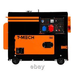 Silent Diesel Generator Three Phase ATS 6.5kVA 6500W 13HP 230V \ 400V Electric