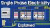Single Phase Electricity Explained Wiring Diagram Energy Meter
