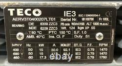 TECO 15kW AC Electric Motor 1470RPM 4-Pole B3 Foot 160L Frame IE3 400/690v