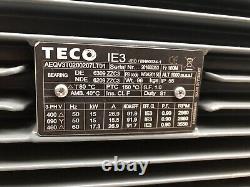 TECO 15kW AC Electric Motor 2960RPM 2-Pole B5 Flange 160M Frame IE3 400/690v