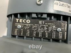 TECO 3-Phase 0.37kW (0.5HP) AC Electric Motor 910RPM 6-Pole 80 Frame B5 Flange
