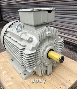 TECO 45kW AC Electric Motor 2960RPM 2-Pole B3 Foot 225M Frame IE3 Cast Iron