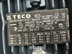 TECO 7.5kW (10HP) AC Electric Motor 1460RPM 4-Pole B3 Foot 132M Frame IE3