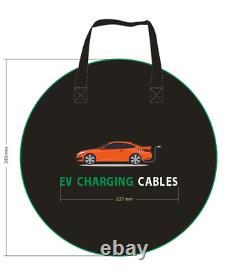 Three Phase Electric Vehicle EV Charging Cable COILED 32a 6M Type 2 IP55 Lead