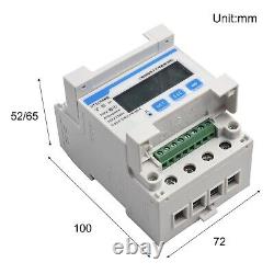 Three Phase Four Wire Electric Energy Meter DTSU666 in White+Blue Color