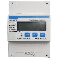 Three Phase Four Wire Electric Energy Meter DTSU666 in White+Blue Color