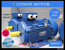 Three phase 7.5kw 10hp 2 pole 2800rpm Electric motor 112 reduce frame compressor