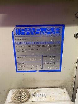 Transwave Electrical Converter Single Phase To Three Phase. 7.5KW Or 10hp