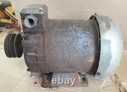 VINTAGE HIGGS MOTORS LTD 3 Phase Electric Motor With Twin Pully COLLECTION