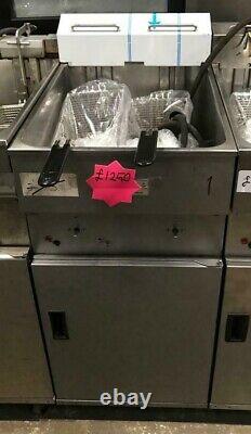 Valentine Single Tank Twin Basket Free Standing Electric Fryer Three Phase