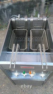 Valentine Single Well Twin Basket Turbo Electric Three Phase Chips Fryer