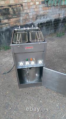 Valentine Single Well Twin Basket Turbo Electric Three Phase Chips Fryer