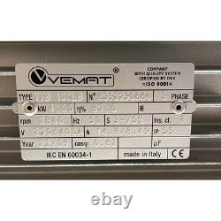 Vemat Electric Motor Vtb 100lb Three-phase 4 Kw 5.5hp 2840 RPM 230/400v S3-75%