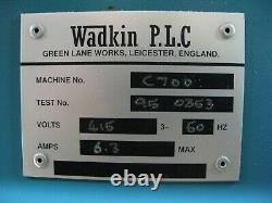 Wadkin C700 Band Saw. Wood / Metal Saw. S10 Electric Brake. Tilt Table. 3 Phase