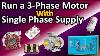Working Principle Of 3phase Induction Motor With Single Phase How To Run 3phase Motor With 1 Phase