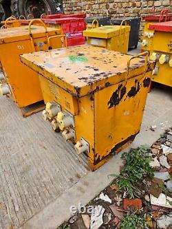 Yellow 10 KVA 3 Three phase 400 110 volt Electrical site Transformer £90+vat T16