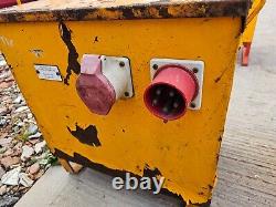 Yellow 10 KVA 3 Three phase 400 110 volt Electrical site Transformer £90+vat T16