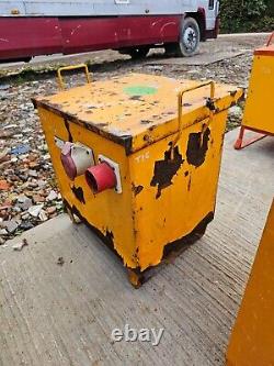 Yellow 10 KVA 3 Three phase 400 110 volt Electrical site Transformer £90+vat T16