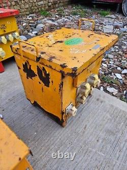 Yellow 10 KVA 3 Three phase 400 110 volt Electrical site Transformer £90+vat T16